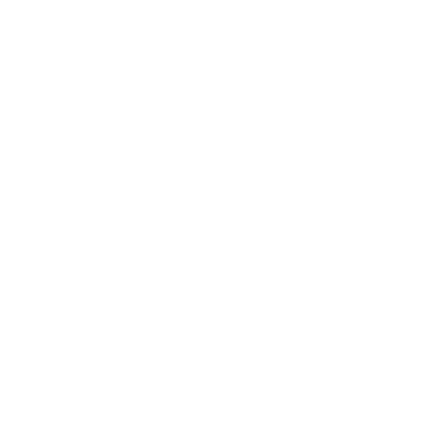 White YouTube icon with play button on white screen